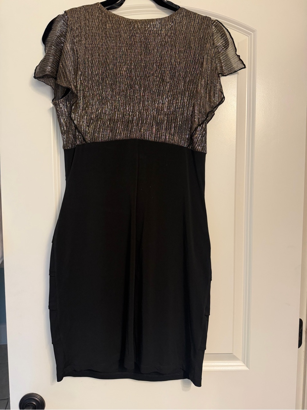 Enfocus Studio Black Dress with Metallic Gold Bodice - Picture 3 of 3